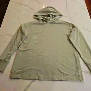 Zuda Womens Long Sleeve Hoodie Pullover Sweatshirt Green Size XS